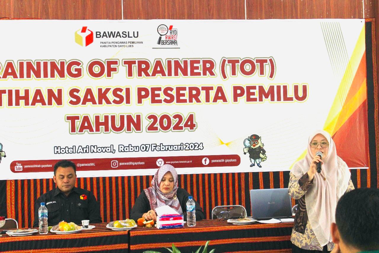 Narasumber Kegiatan TOT Ika Anggareni