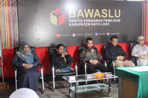 Sambutan Ketua PPDI Kabupaten Gayo Lues dalam acara MoA